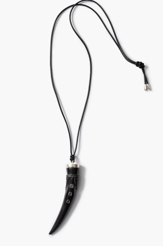 Chan Luu Tusk Charm Necklace Black