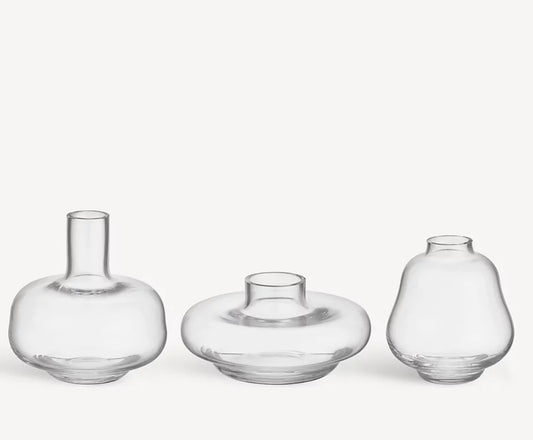 Kappa Vases Clear Mini 3-pack