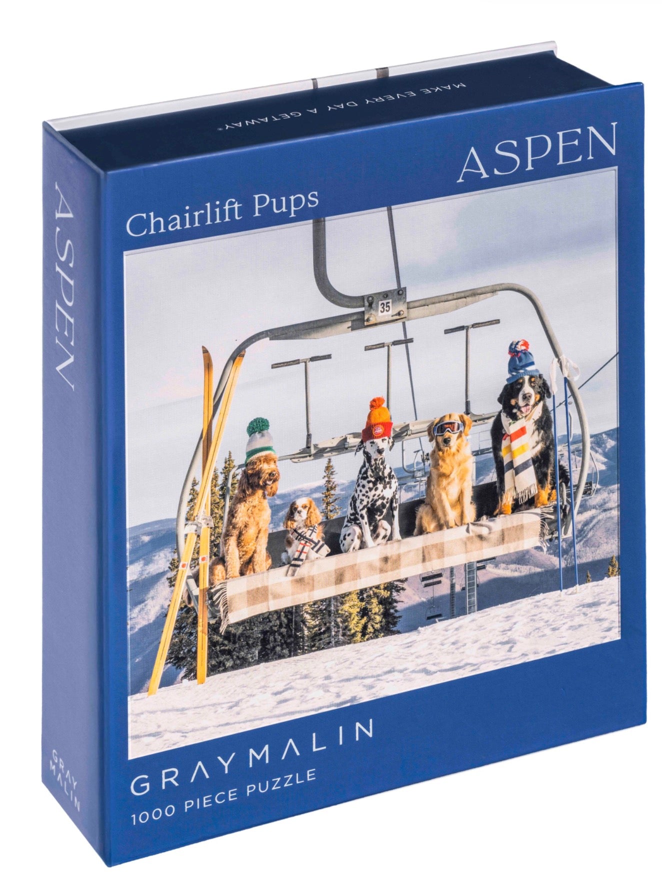Aspen Chairlift Pups Puzzle
