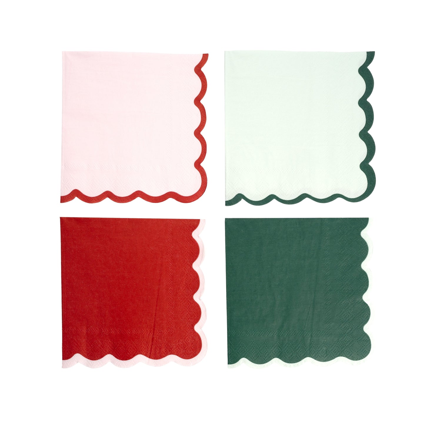 HOL24 Scalloped Holiday Napkins