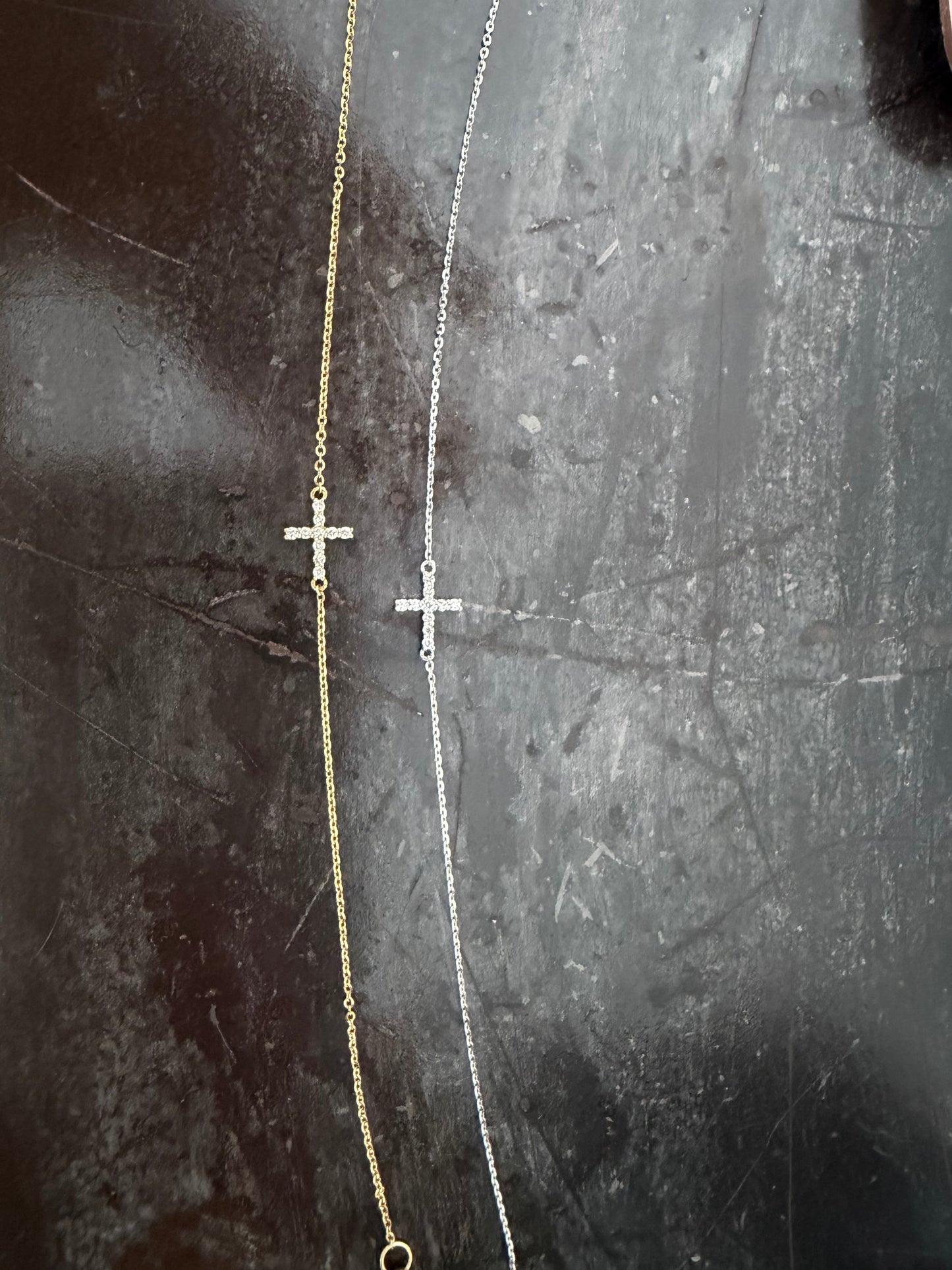 Diamond Cross Bracelet