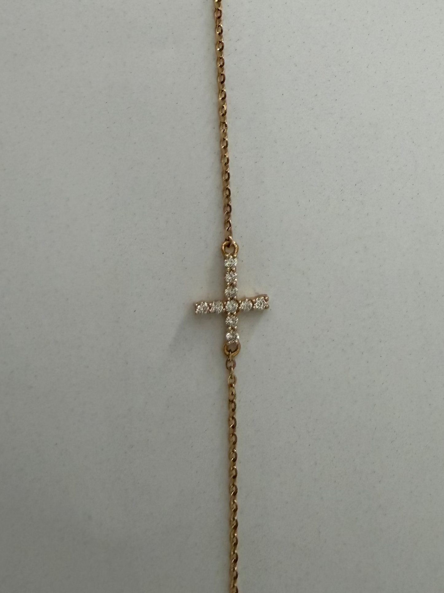 Diamond Cross Bracelet