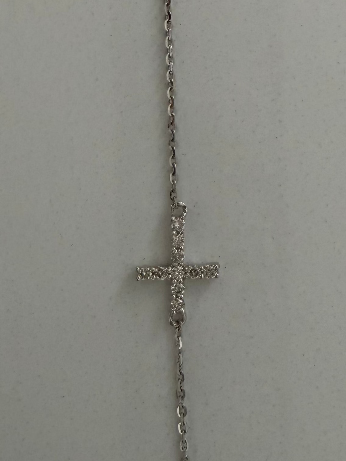 Diamond Cross Bracelet