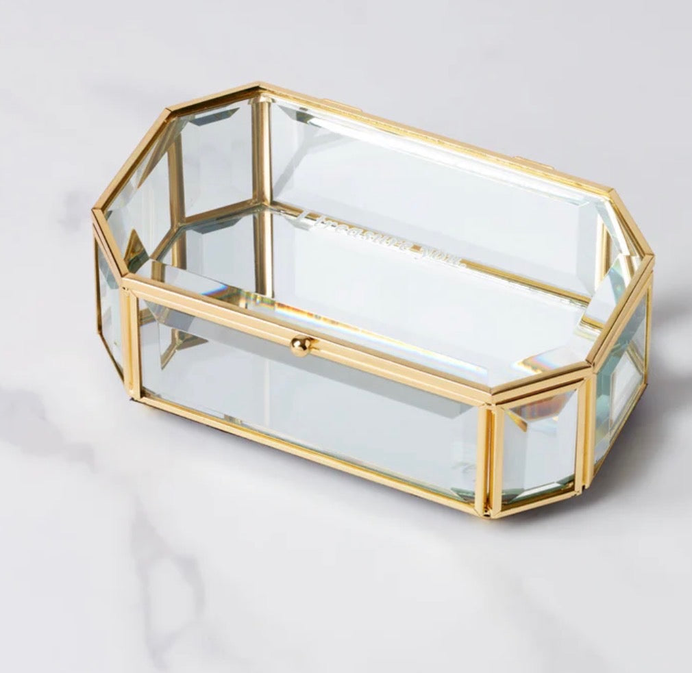 “I Treasure You” Clear Jewelry Box