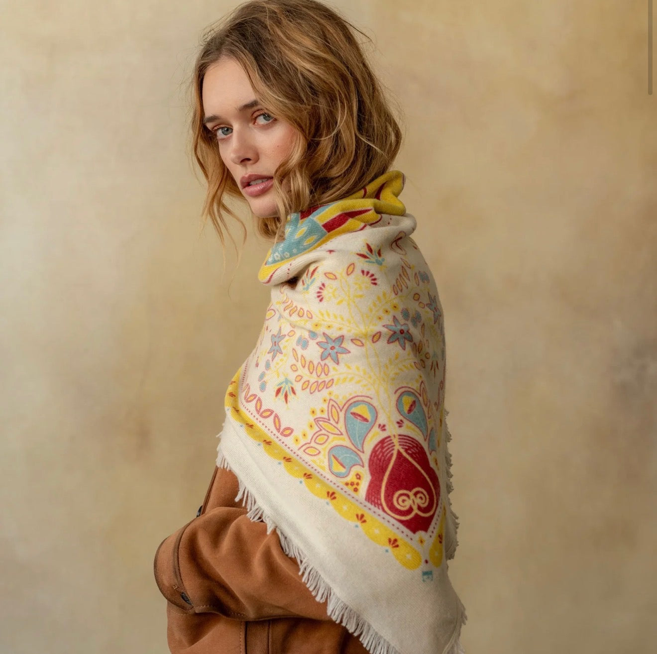 Freya Cashmere Sweater Wrap