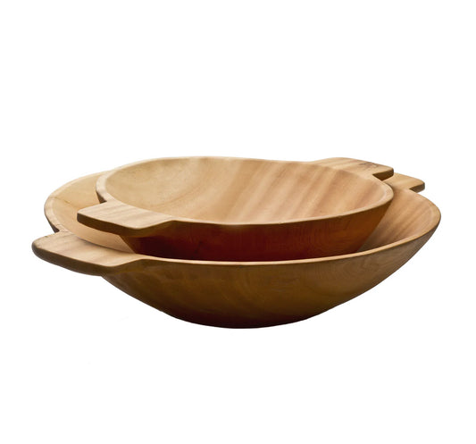Wood Bowl with Handles
