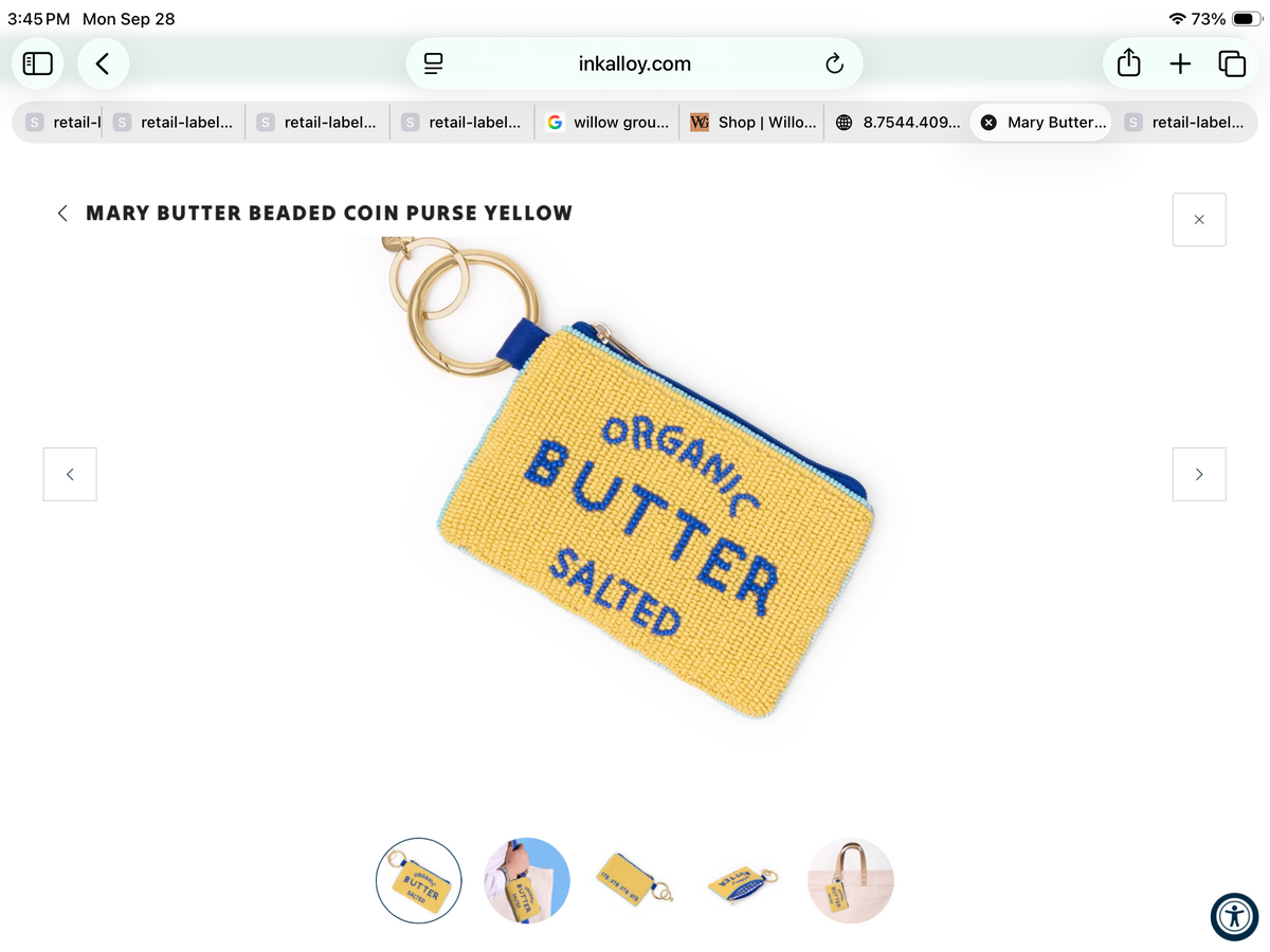 Ink & alloy coin purse