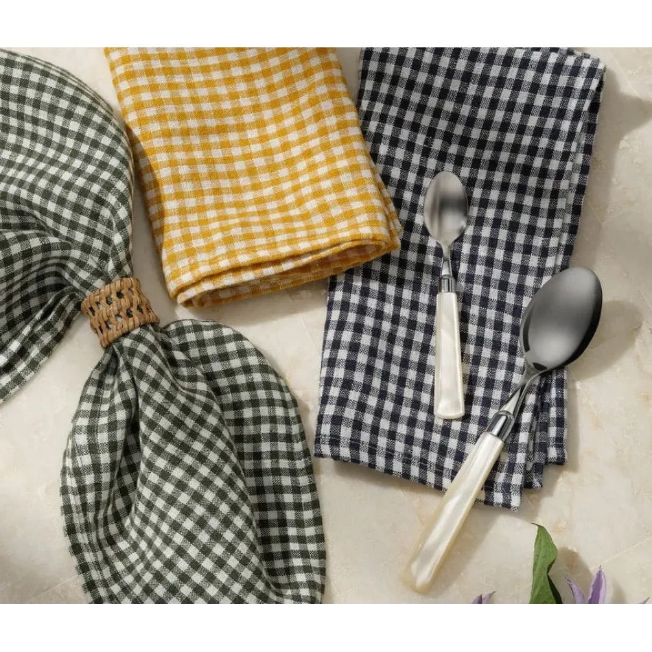 BP gingham kitchen towel S/2