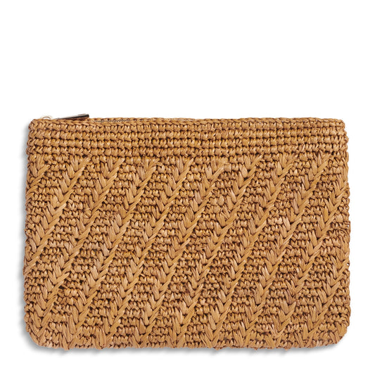 Allegra Raffia Pouch