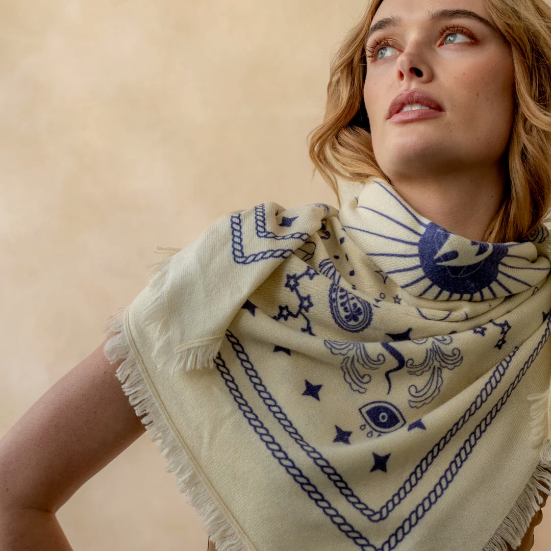 Cosmic Rodeo Cashmere Bandana Sweater Wrap