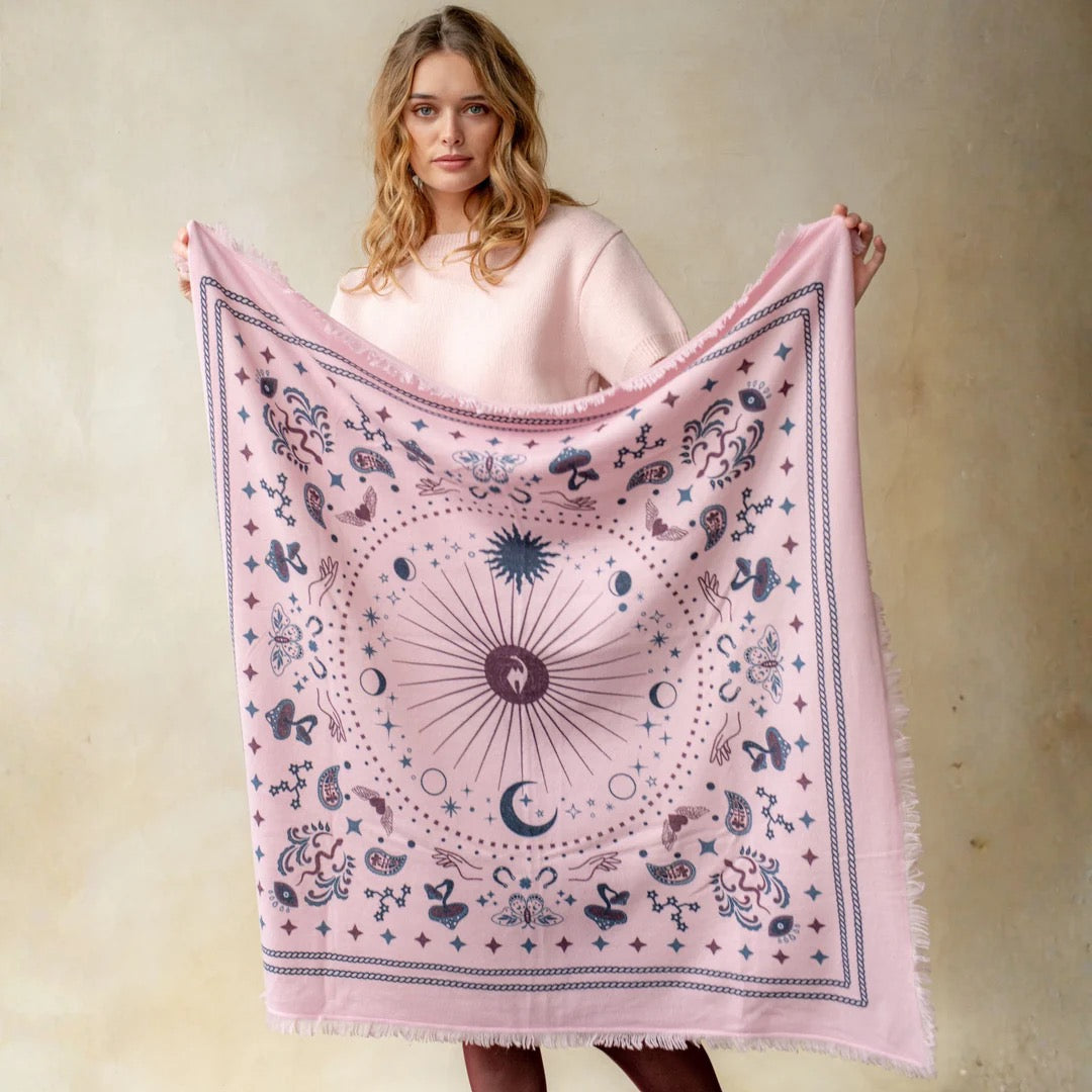 Cosmic Rodeo Cashmere Bandana Sweater Wrap