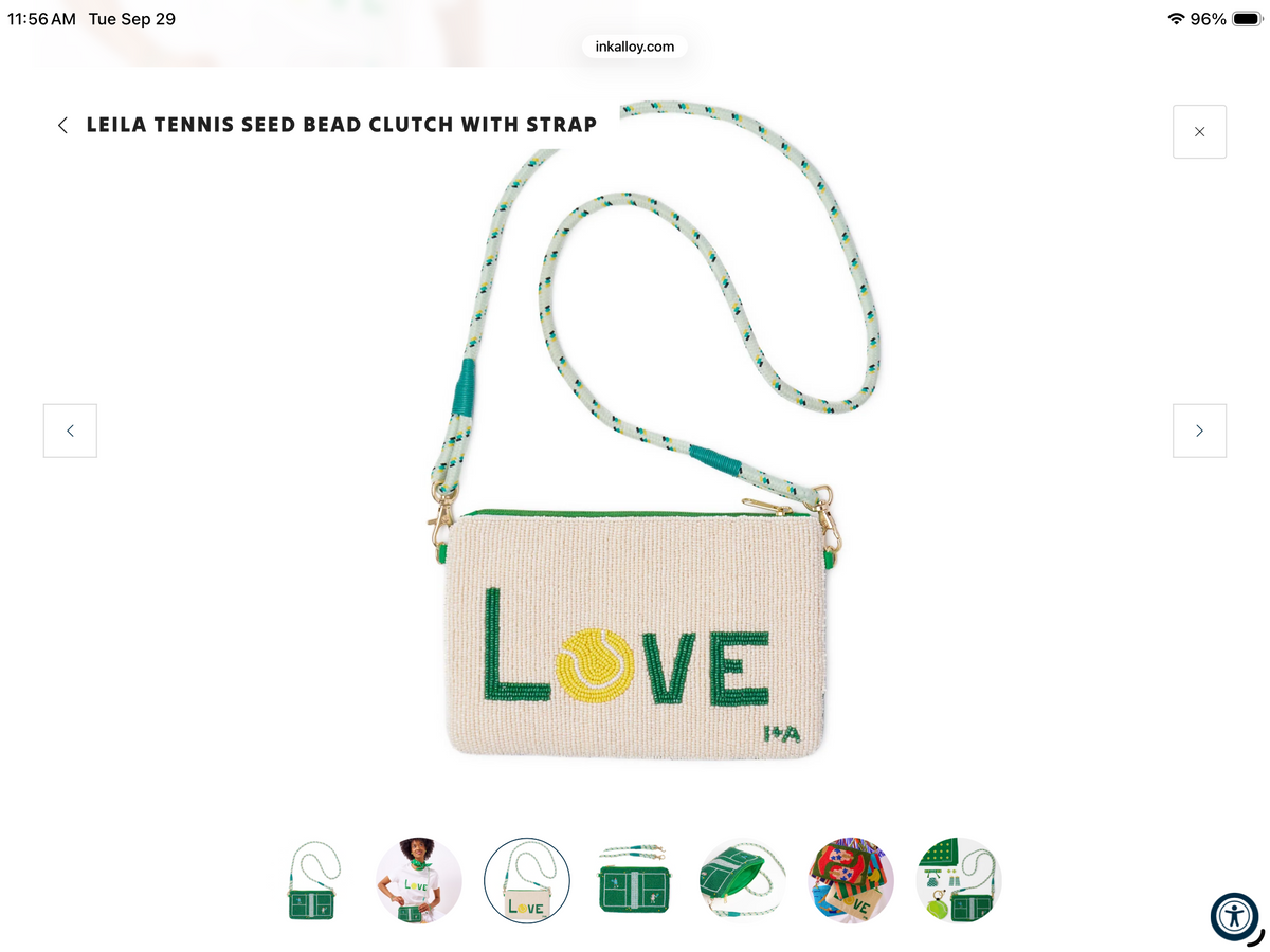 Ink & Alloy Beaded Bag