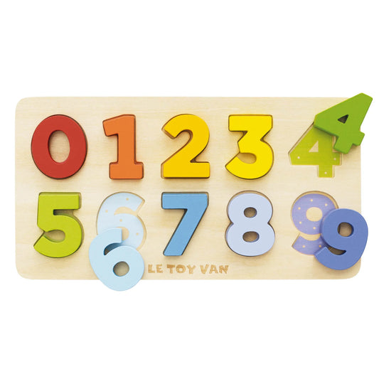 Le Toy Van COUNTING WOODEN NUMBERS SHAPE SORTER