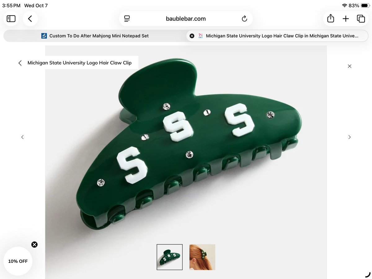 Logo Hair Claw Clip