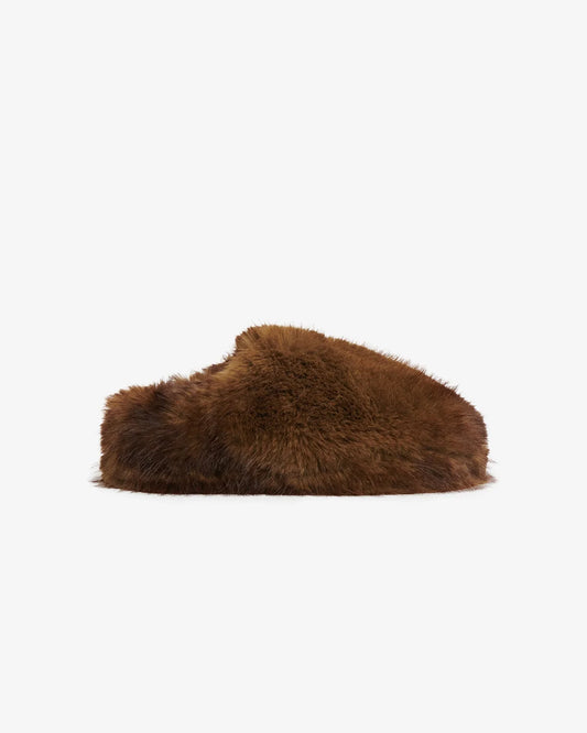Misha Mink Slippers-Mink