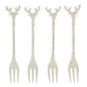 Silver Stag Appetizer Forks