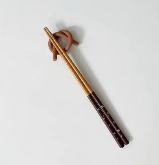 Handmade Ceramic Knot Chopstick Rest