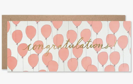 Celebration / Red Balloon Congratulations Card