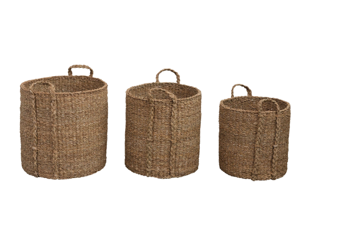 Baskets with Handles Set of 3