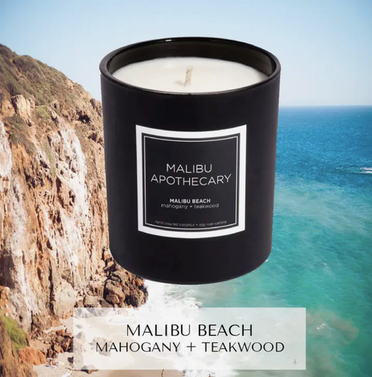Malibu Beach Matte Black Candle