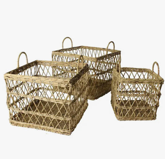 Kuta Rattan Baskets - Set of 3 - Rattan