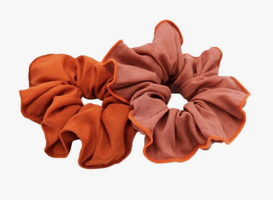 Hair Scrunchie Set of 2 - Mallow+Tierra