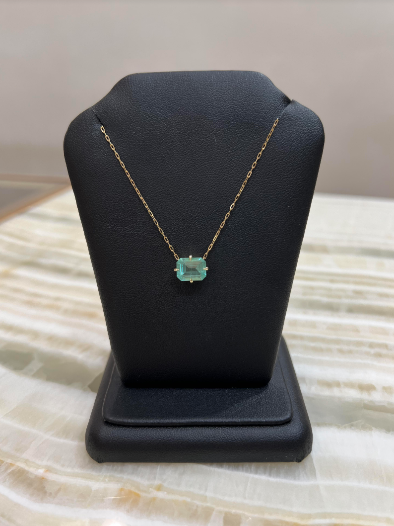 Mint Emerald Necklace