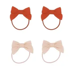 Fable Bow | Ponies - Blush Bloom + Cajun Blossom | Set of 4