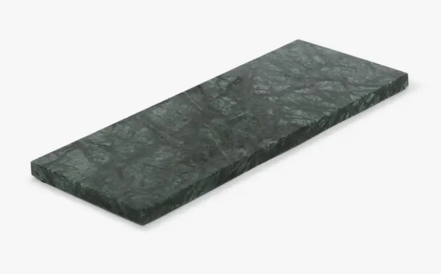Marble tray rectangle S green marble 10x25cm