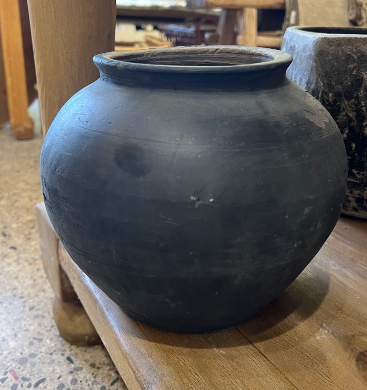 Grey Chinese Water Pot- small