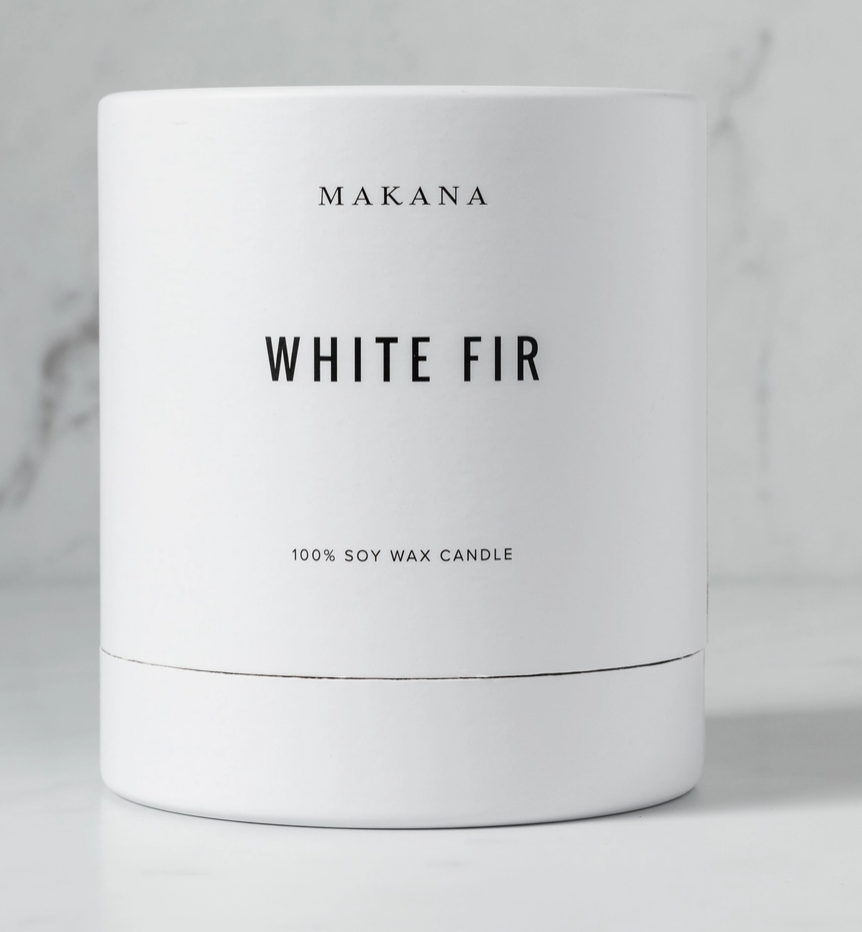 White Fur Candle