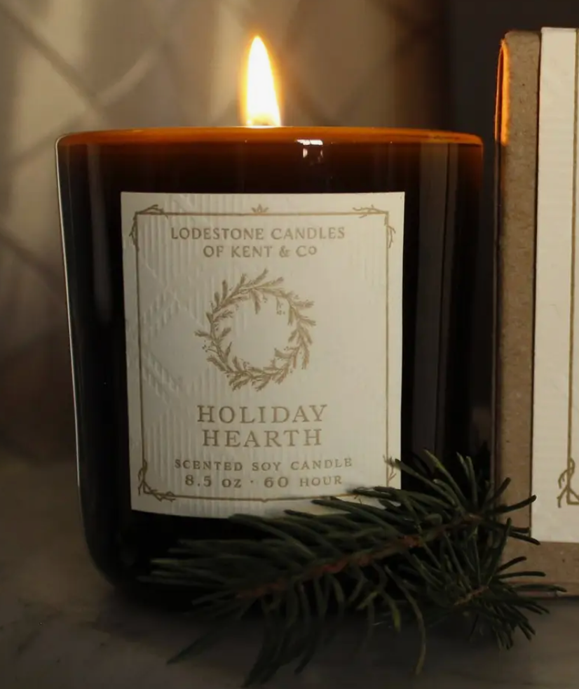 Holiday Hearth Luxury Soy Candle