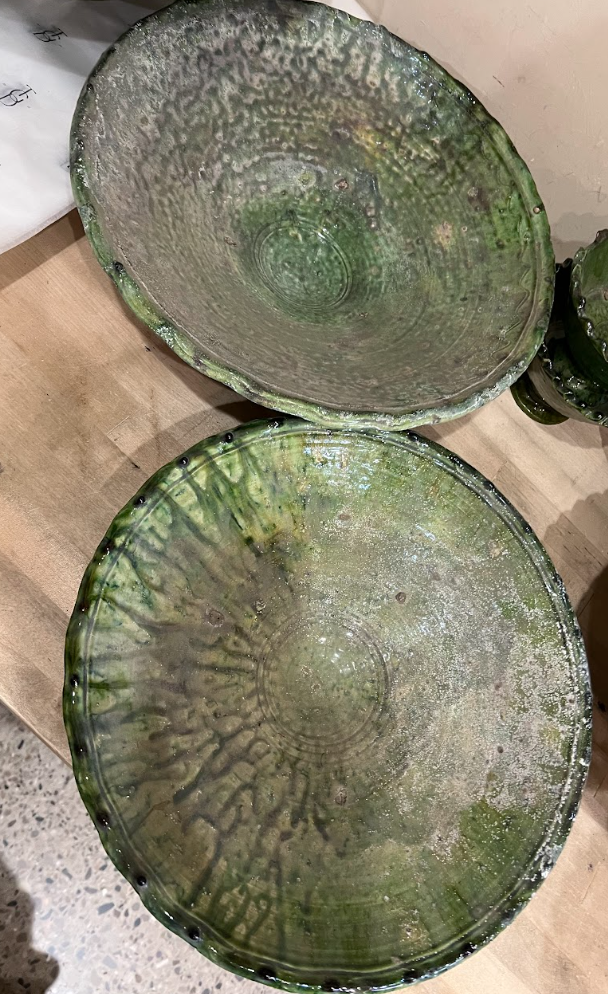 Glazed Moroccan Green Bowls