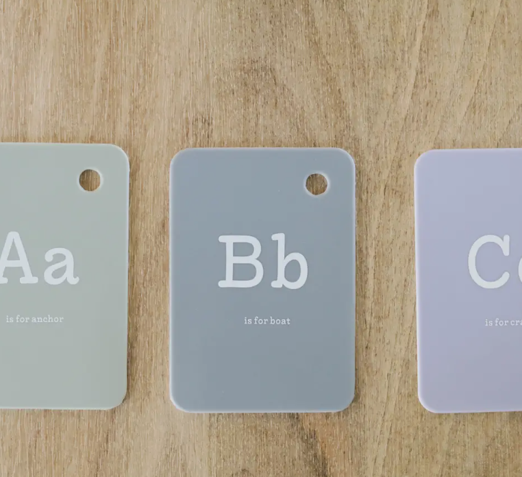 Silicone Abc Flashcards