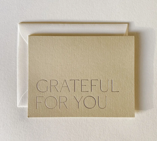 Grateful For You Card