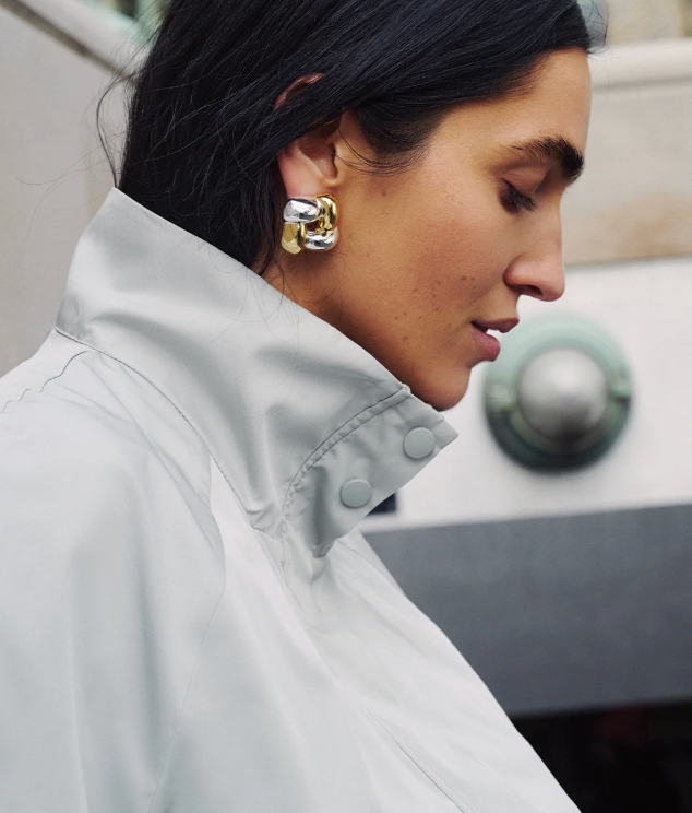 Medium Woven Square Earrings