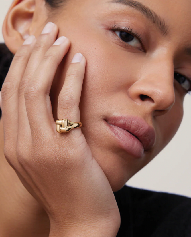 Woven Square Signet Ring