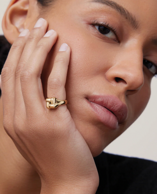 Woven Square Signet Ring