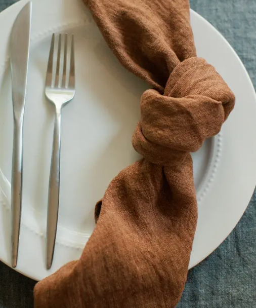 Stone Washed Linen Dinner Napkin