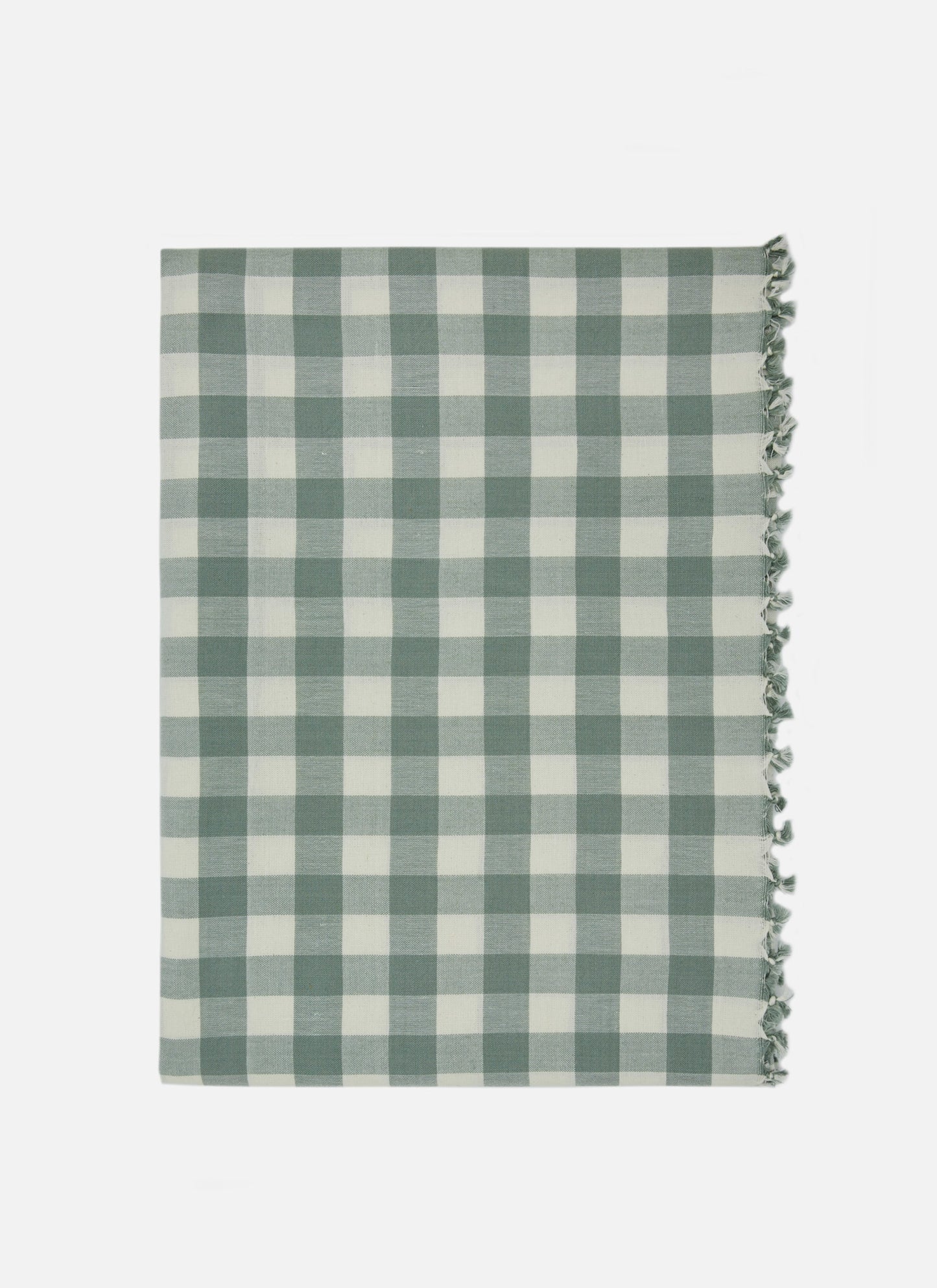 Woven Tablecloth: Gingham - Sage