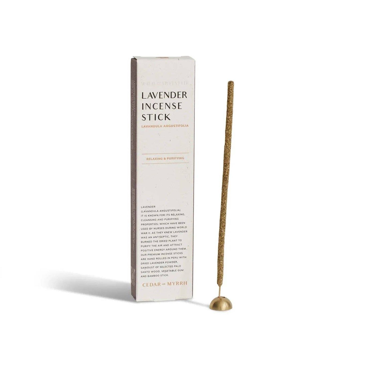 Lavender Incense Sticks – 7 Hand-Rolled Sticks from Peru