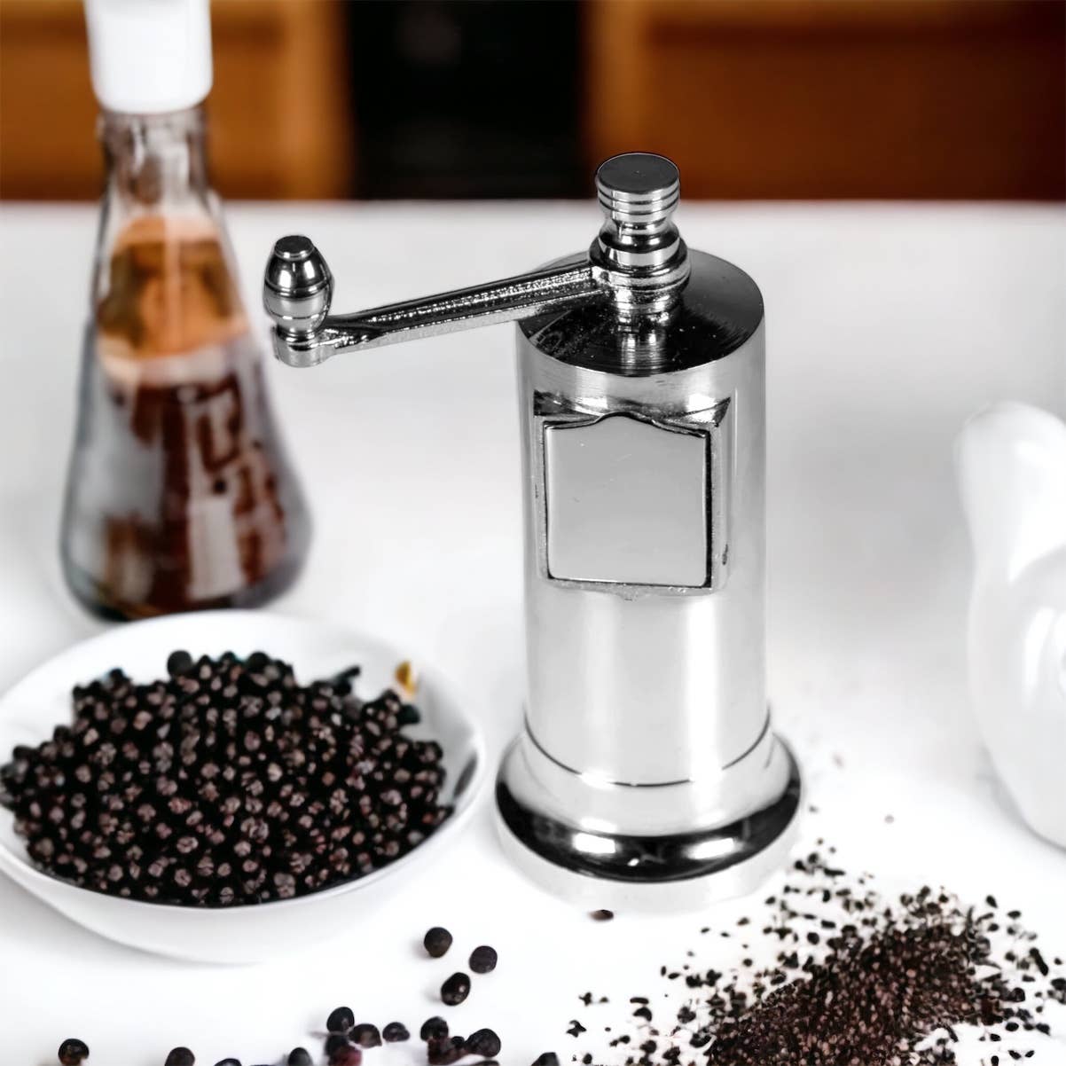 The Original ‘Chefs Mate’ Polished Chrome Grinder 5.3”