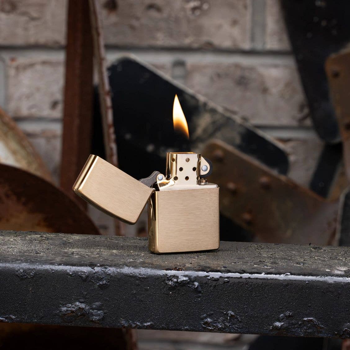 Zippo Classic Brushed Brass Windproof Lighter