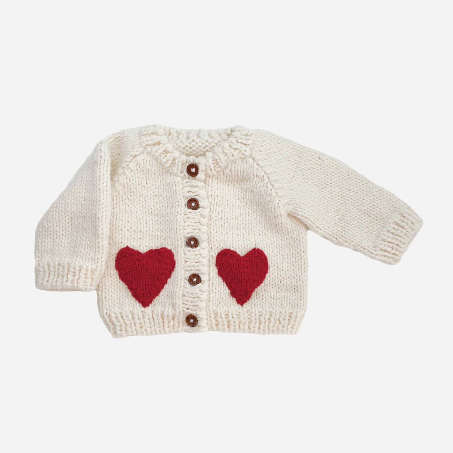 Heart Cardigan Red Baby Kid Apparel Sweater Valentine's Fall