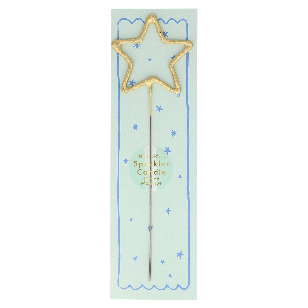 Gold Sparkler Star Candle