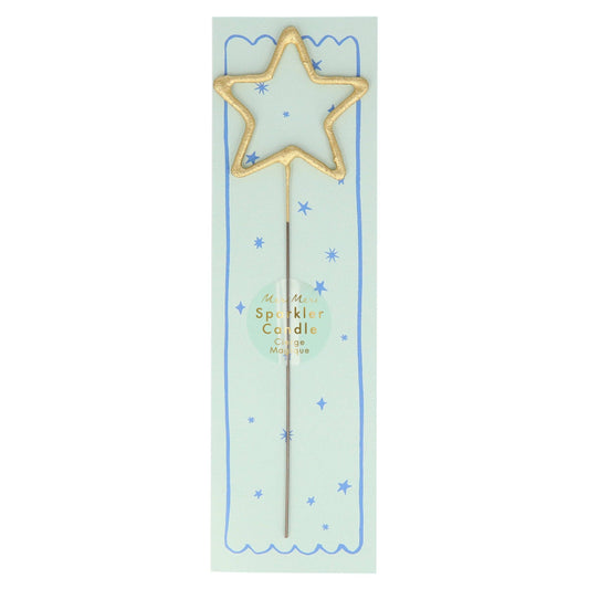 Gold Sparkler Star Candle