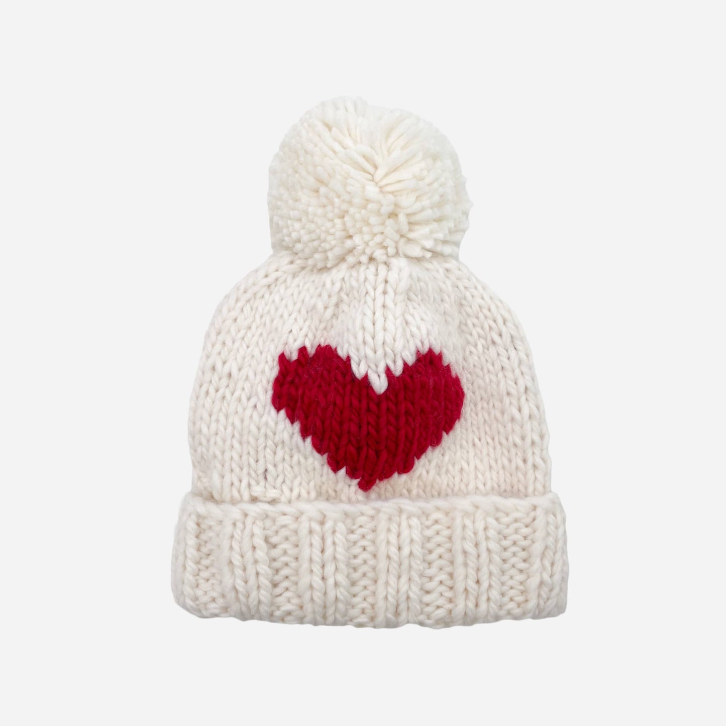 Heart Beanie, Red | Kids & Baby Hat Valentine's Love
