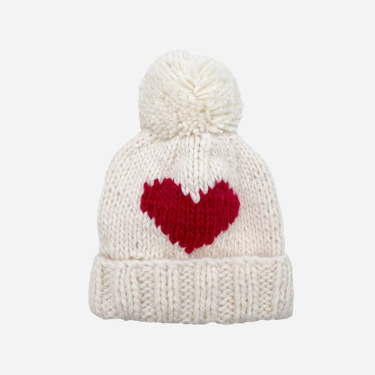 Heart Beanie, Red | Kids & Baby Hat Valentine's Love
