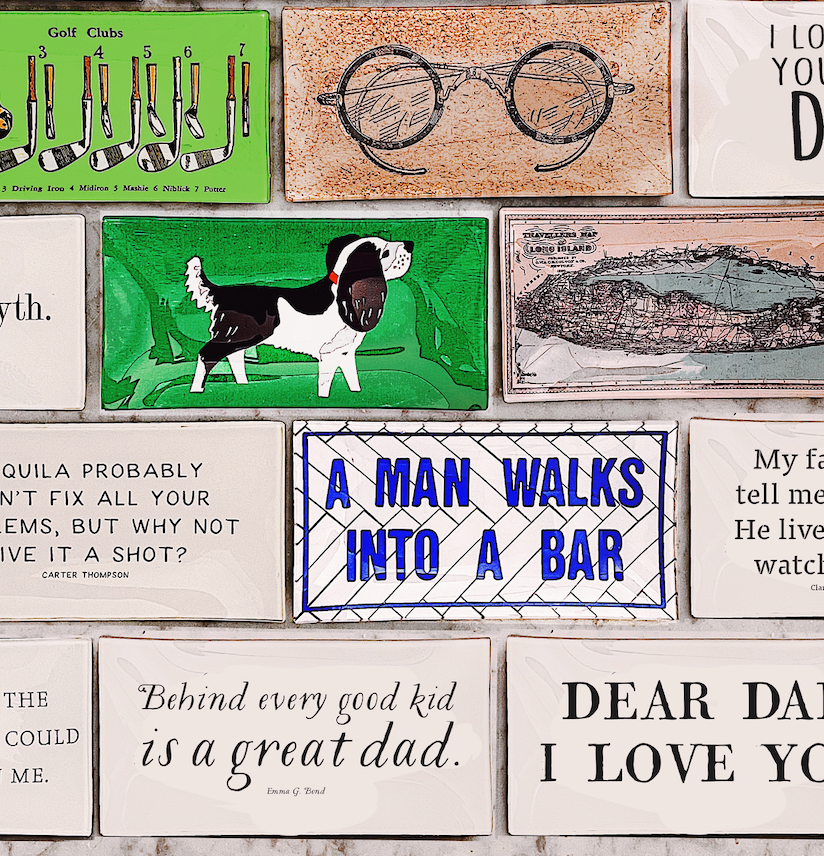 Ben’s Garden Behind Every Good Kid Is A Good Dad Decoupage Glass Tray