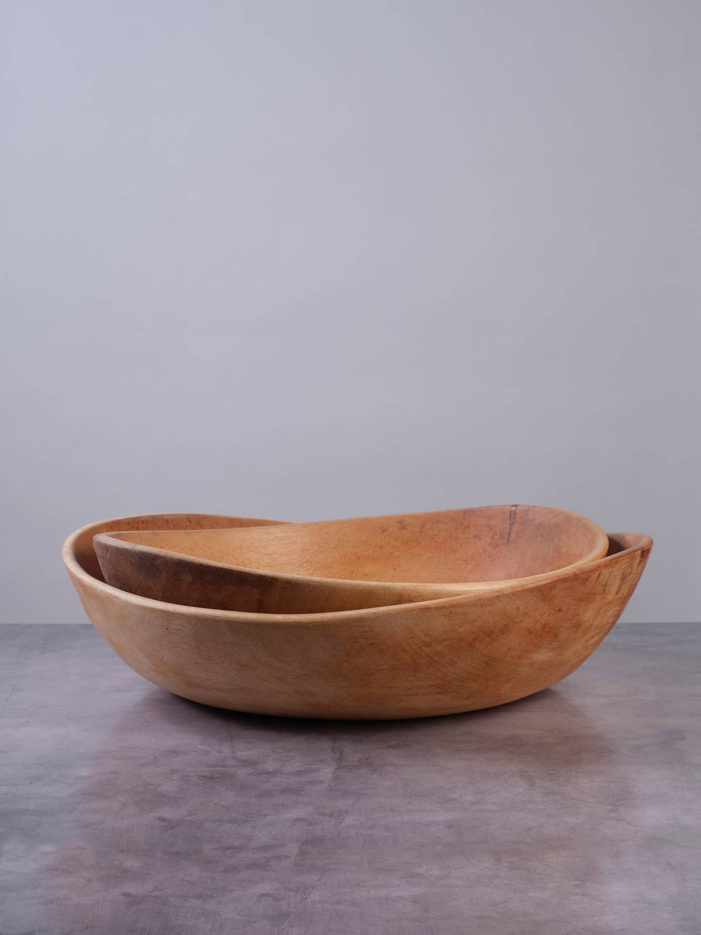 Extra Large Wood Bowl | 20" Wave Wooden Salad Bowl